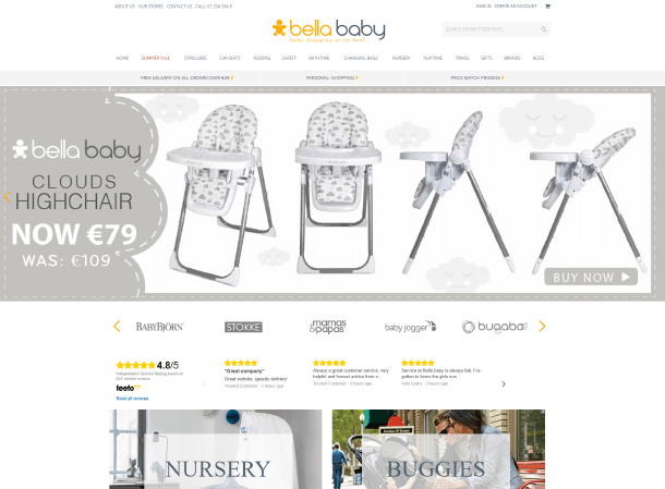 Bella Baby Home Page