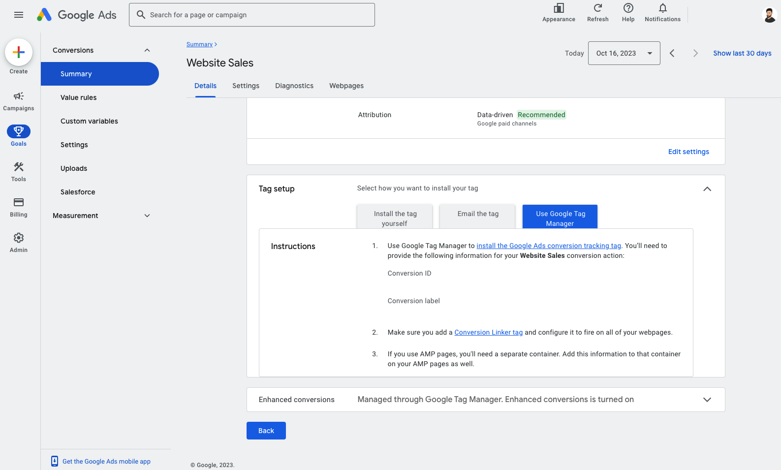 Google Ads Google Tag Manager Setup