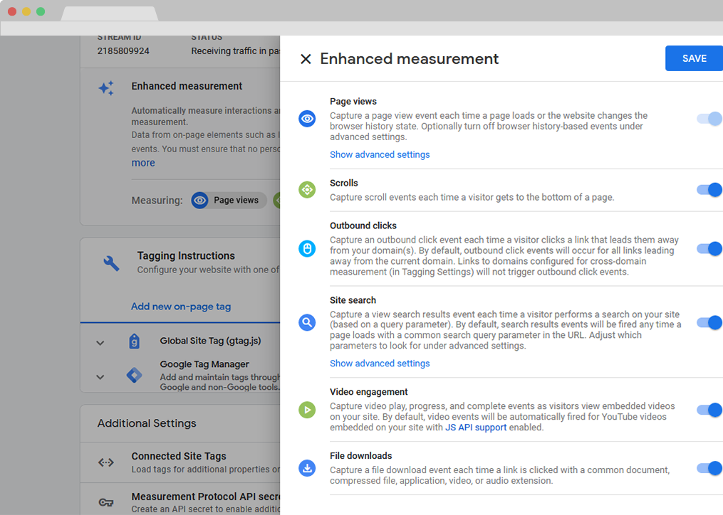 GA4 Enhanced Measurements