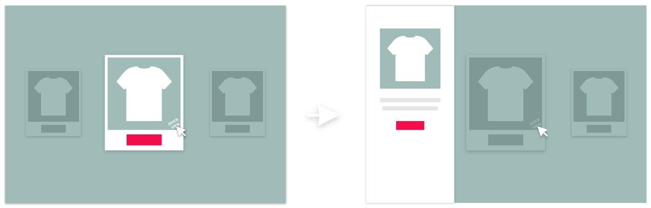 Magento 2 Ajax Add to Cart & Quick View Extension left sidebar example