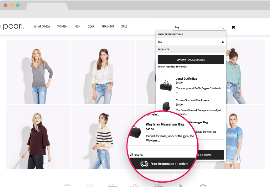 Magento 2 Search extension Autocomplete - Ajax Search - Weltpixel