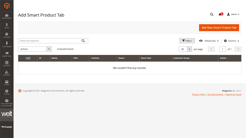 Magento 2 Custom Product Page Tabs Add New Smart Product Tab