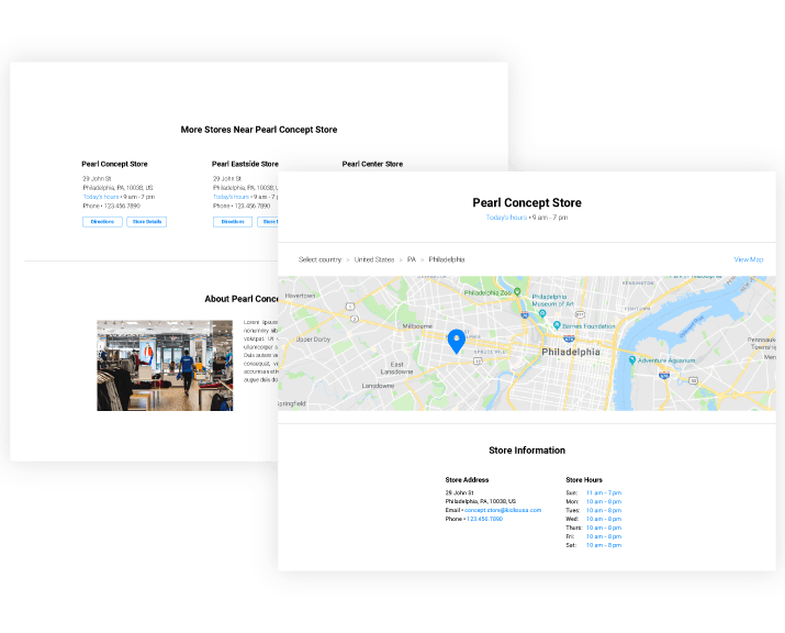 Magento 2 Order Tracking and SMS Notification KicksUSA statistics example and photo of shoes.