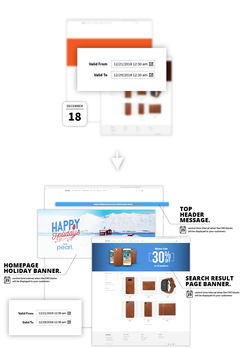Magento 2 CMS Block Scheduler Extension screen 3.