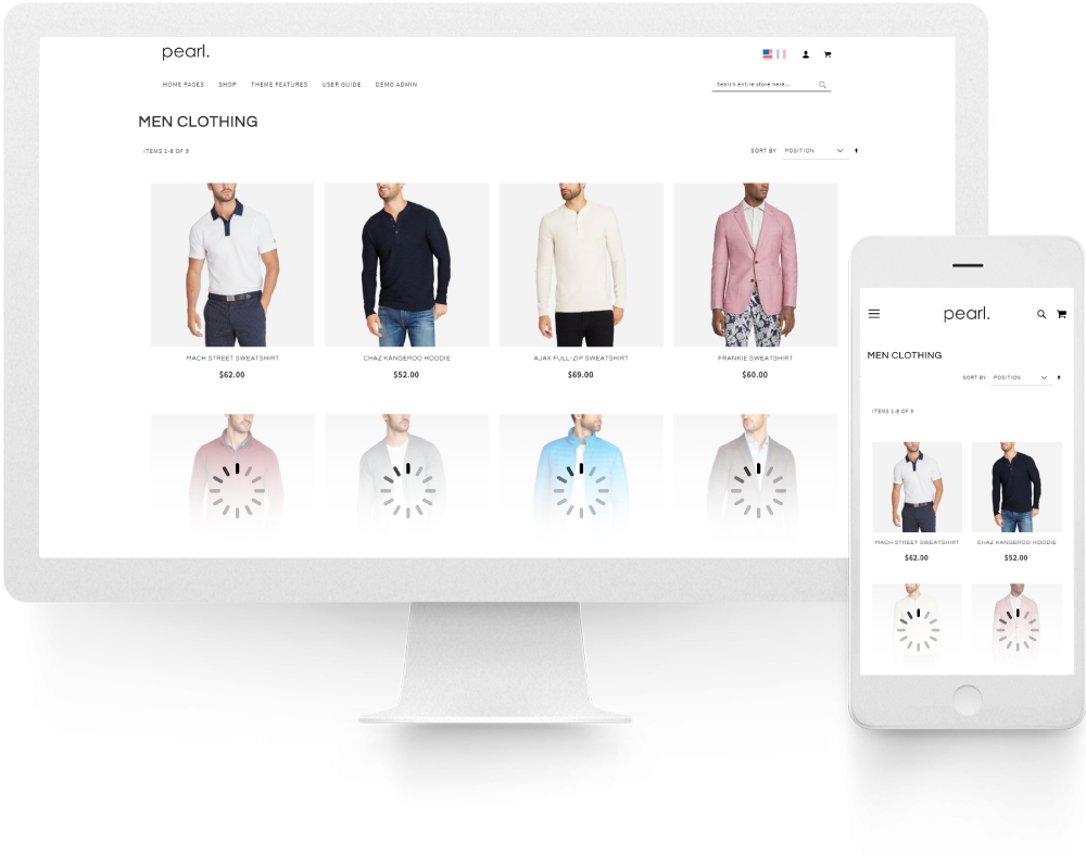 Magento 2 Layered Navigation Ajax Filter Free Extension Lazy Loading Enhanced upsell icon